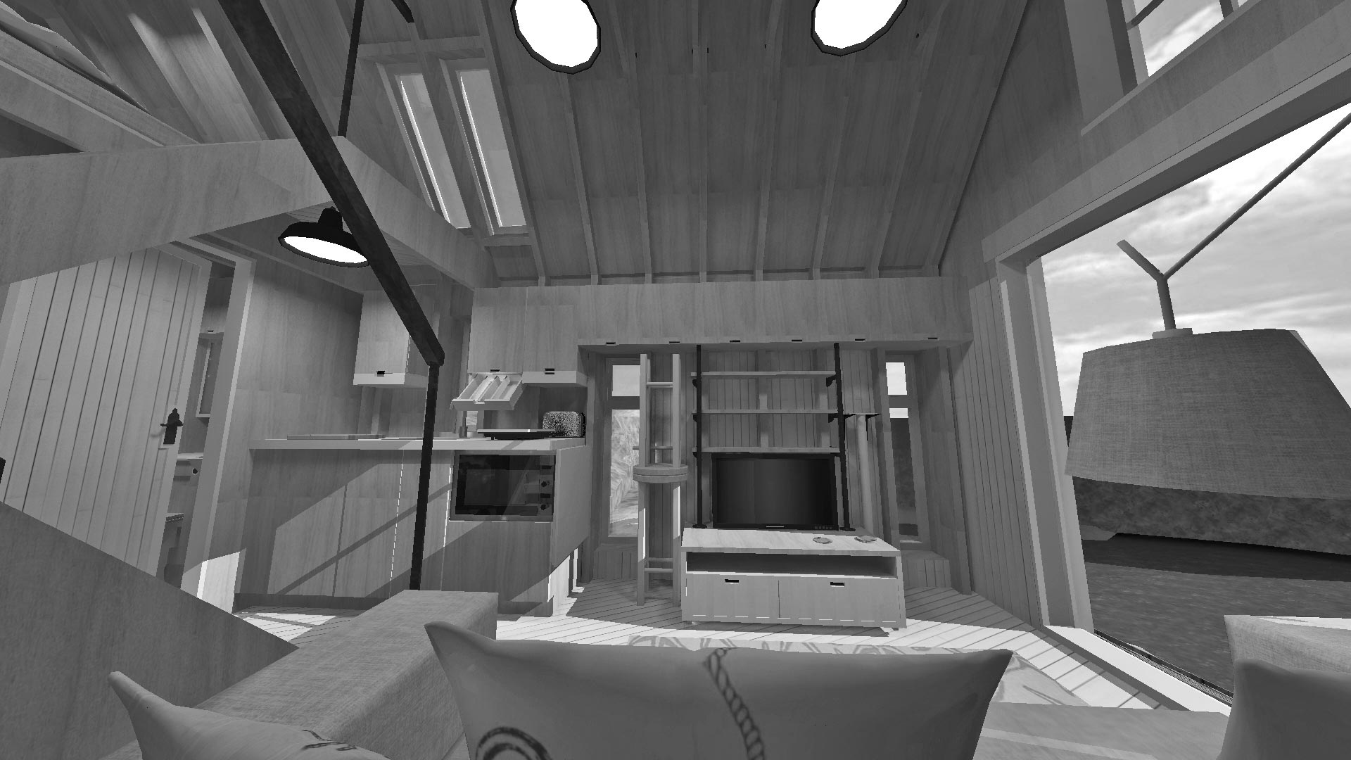 Norwegian boathouse design - Plenty of natural light
