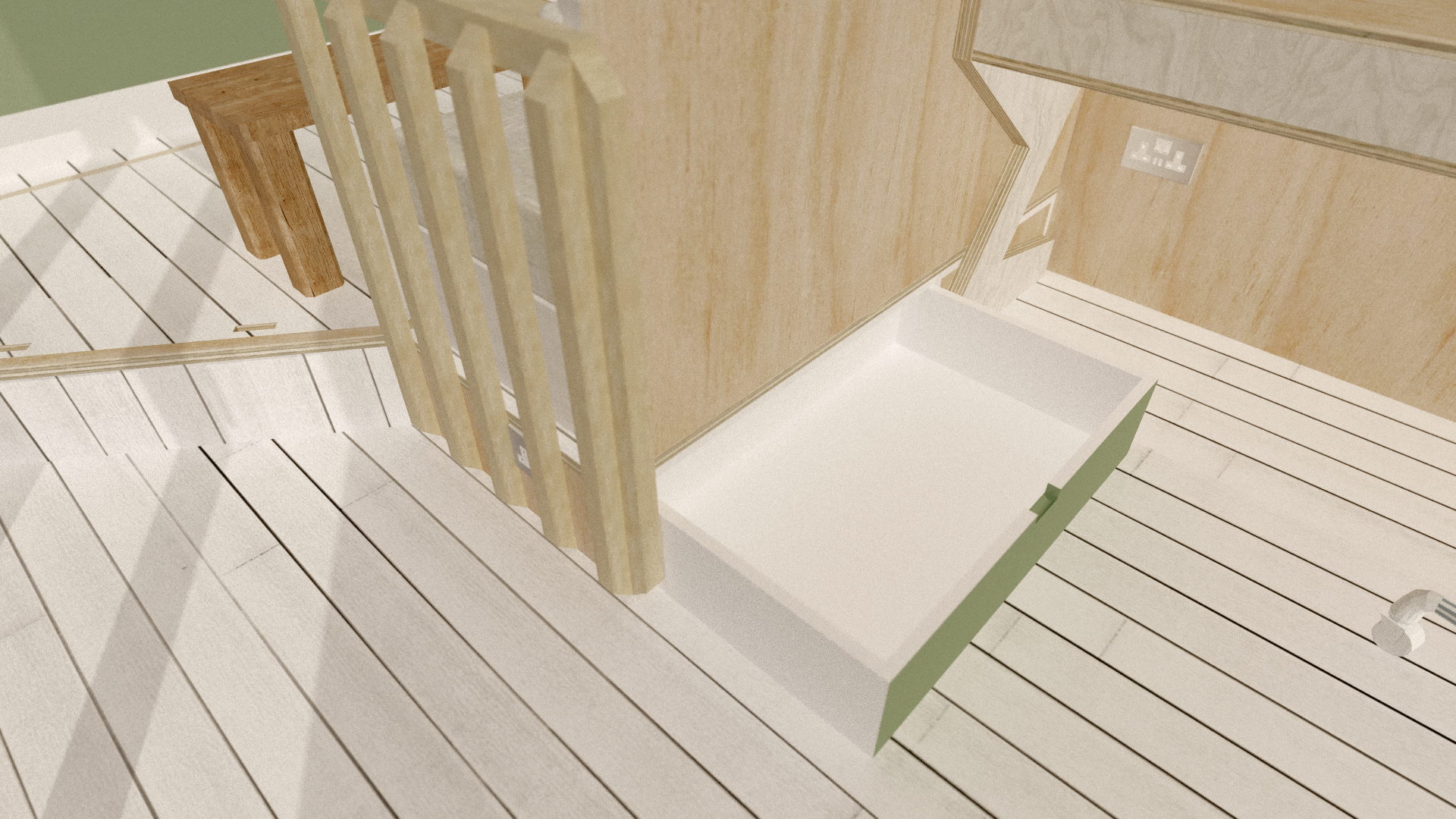 The hidden drawer by the workspace is easy to miss!