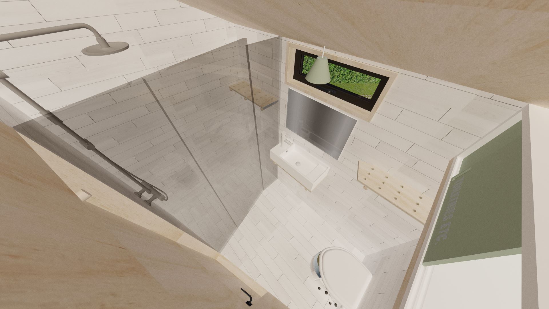 The new glass divide helps keep the wetroom much easier to clean, and means water will no longer reach the door.