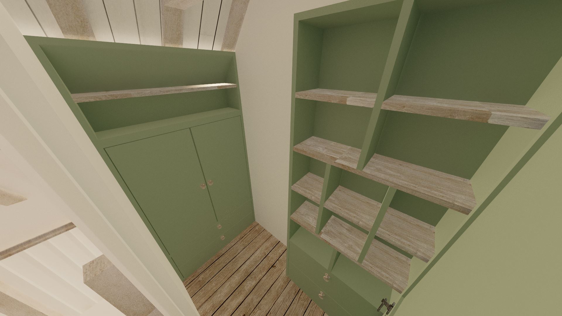 The walk-in wardrobe is not huge, but should be big enough so long as you are not a hoarder of clothes!