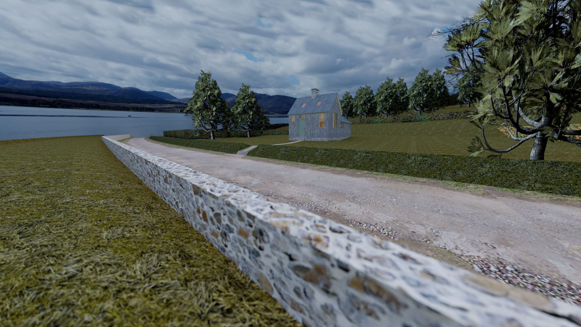 A final view of the old school. The main road through Altnaharra runs in the foreground, and whilst the backdrop isn't of the area, it's a pretty typical lochside view. The mountains around Altnaharra are particularly special though!