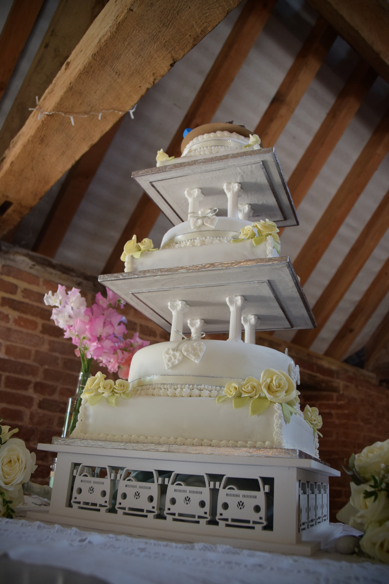 Emma and Mikes beautiful wedding cake.