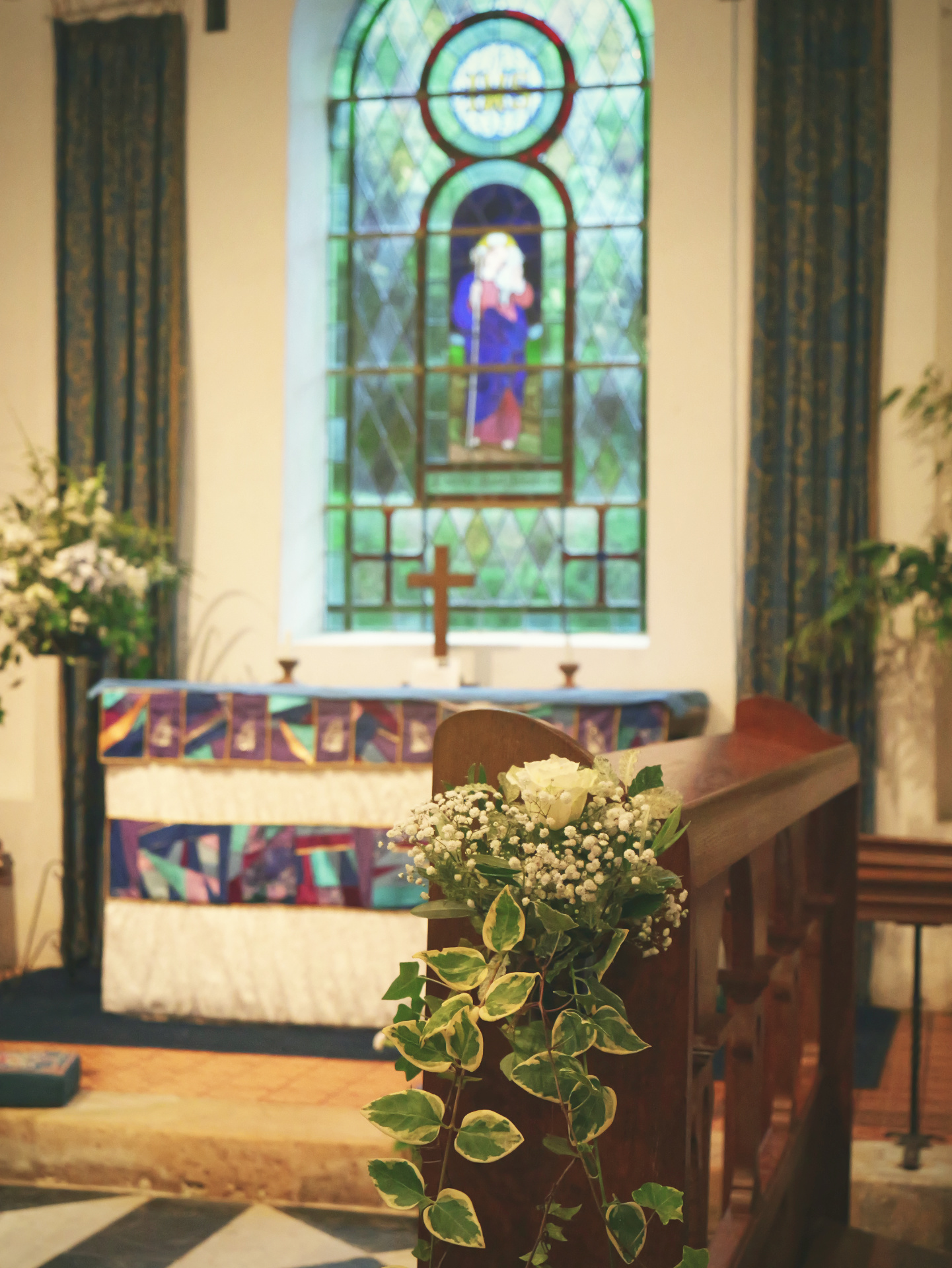 The flowers at Nicky and Rich's wedding.